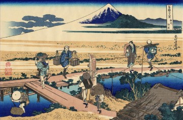  Hokusai Pintura al %C3%B3leo - nakahara en la provincia de sagami Katsushika Hokusai japonés